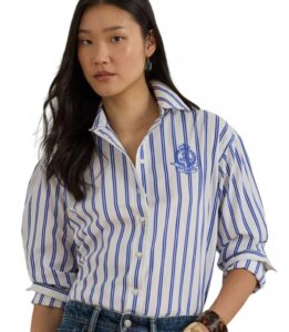 Image of sale on Relaxed Fit Striped Broadcloth Shirt