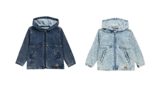 Image of sale on Kids’ Hooded Knit Denim Jacket