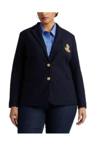 Image of sale on Monogram Stretch Cotton Blazer Size 1x