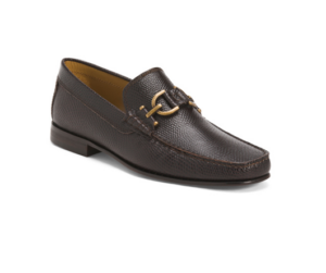 Image of sale on Italian Leather Dacio Lizard Embossed Loafers
