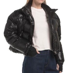 Image of sale on Cropped Down Puffer Jacket with Zip off Sleeves