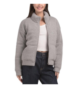 Image of sale on Merino Wool and Cashmere Blend Puffer Jacket