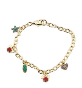 Image of sale on Gold Mickey Minnie Charm Bracelet