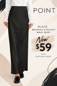 Image of sale on Brushed Straight Maxi Skirt