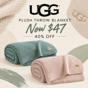 Image of sale on Sage Plush Throw Blanket