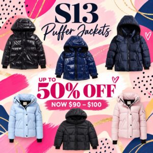 Image of sale on Kids Puffer Jackets Up to 50% off
