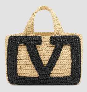 Image of sale on Viva Superstar Small Shopping Bag in Raffia