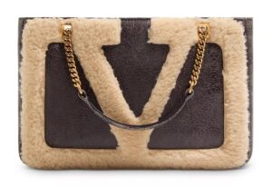 Image of sale on Viva Superstar Small Shearling Shopping Shoulder Bag