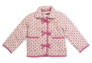 Image of sale on Toddler Girls Bow Quilted Sherpa Jacket