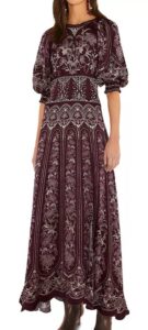 Image of sale on Liz Balloon Sleeve Maxi Dress