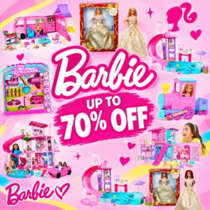 Image of sale on Up to 70% off Barbie!