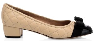 Image of sale on Vara Quilted Leather Pumps