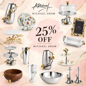 Image of sale on 25% off Michael Aram!!