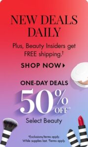 Image of sale on Up to 50% off Sephora!!