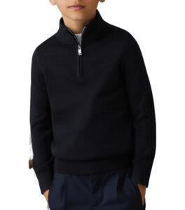 Image of sale on Kids’ Blackhall Quarter Zip Wool Sweater