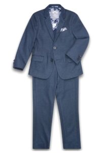 Image of sale on Kids’ Mod Slim Fit Navy Diamond Pattern Stretch Suit