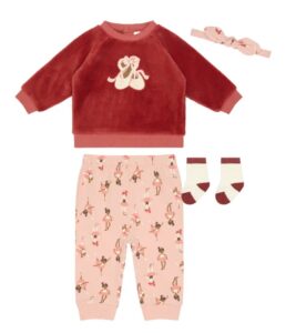 Image of sale on 4-piece Fleece Sweatshirt & Leggings Set