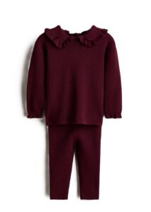 Image of sale on 2-piece Rib-knit Cotton Set 2m-3y