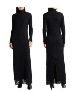 Image of sale on Ellie Lace Long Sleeve Turtleneck Maxi Dress