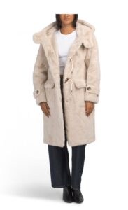Image of sale on Ariel Faux Fur Hooded Coat