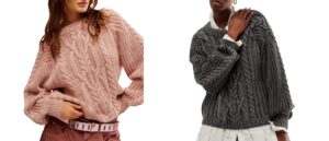 Image of sale on Frankie Cable Cotton Sweater