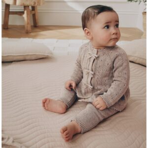 Image of sale on Kids’ 2-piece Knitted Peplum Cardigan & Leggings Set