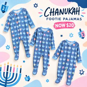 Image of sale on Chanuka Footie 0-24m