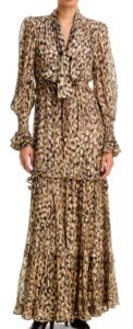 Image of sale on Dana Animal Print Maxi Dress
