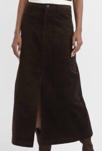 Image of sale on Brushed Corduroy Midi Skirt