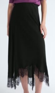 Image of sale on Asymmetrical Lace Maxi Skirt