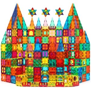 Image of sale on Magnetic Tiles for Kids,educational Magnetic Building Blocks for Boys Girls, Stem Preschool Kidergarten Learning Toys