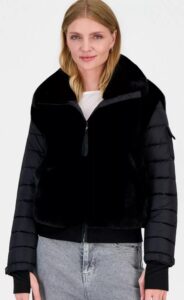 Image of sale on Women’s Carrie Faux-fur Puffer Mixed-media Coat