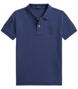 Image of sale on Boys’ 2-7 Big Pony Paint-Print Mesh Polo Shirt