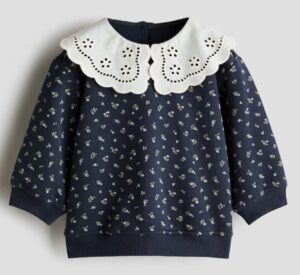 Image of sale on Loose-Fit Sweatshirt with Collar