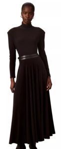 Image of sale on Women’s Belted Long-Sleeve Turtleneck A-Line Dress