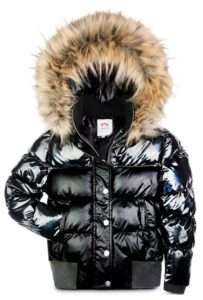 Image of sale on Girls’ Kyla Faux Fur Trim Puffer Coat – Little Kid, Big Kid