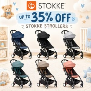 Image of sale on Up to 35% Off Stokke Stroller!