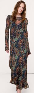 Image of sale on Bias-Cut Chiffon Maxi Dress