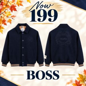 Image of sale on Little Boy’s & Boy’s Logo Wool-Blend Varsity Jacket