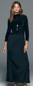 Image of sale on Thea Long-Sleeve Eyelash Twofer Sweater Dress