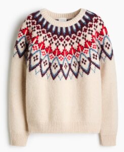 Image of sale on Brushed Jacquard-Knit Sweater