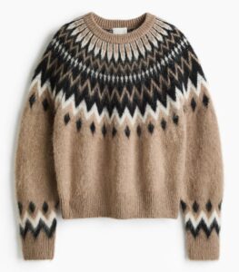 Image of sale on Oversized Jacquard-Knit Sweater