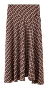 Image of sale on Women’s Plaid Asymmetric Midi Skirt