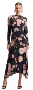 Image of sale on Women’s Floral Asymmetrical Maxi Dress