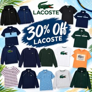 Image of sale on 30% Off Lacoste!!