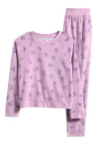 Image of sale on Kids’ Snuggle Up Print Lounge Sweatshirt & Joggers Set