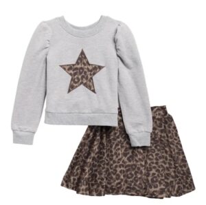 Image of sale on Kids’ Star Sweatshirt & Skirt Set