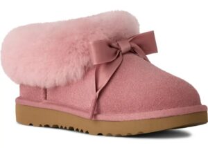 Image of sale on Kids’ Bailey Genuine Shearling Collar Slipper
