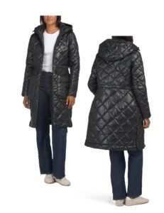 Image of sale on Halina Mid-weight Mid-length Quilted Puffer