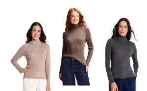 Image of sale on Women’s Long Sleeve Featherweight Mockneck T-Shirt